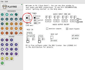 RPi Pd-L2Ork Test Audio and Midi Patch